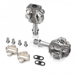 Xlc Pd-s15 Pedales Automaticos Mtb Bilaterales Aluminio 80x49mm Gris/plata