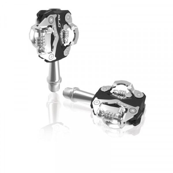 Xlc Pd-s15 Pedales Automaticos Mtb Bilaterales Aluminio 80x49mm Negro/plata