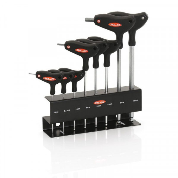 Xlc To-s32 Set Llave Hexagonal 2/25/3/4/5/6/8/10 Mm Expositor Negro