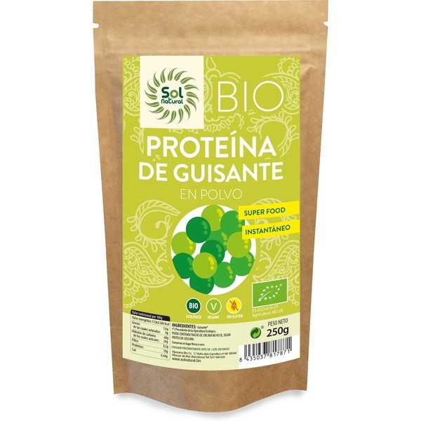 Solnatural Biologische Erwten Proteïne 250 G