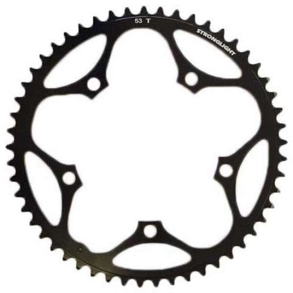 Stronglight Chainring Type S-5083 130 Mm 5 Arms 9/10s Black 52 Teeth