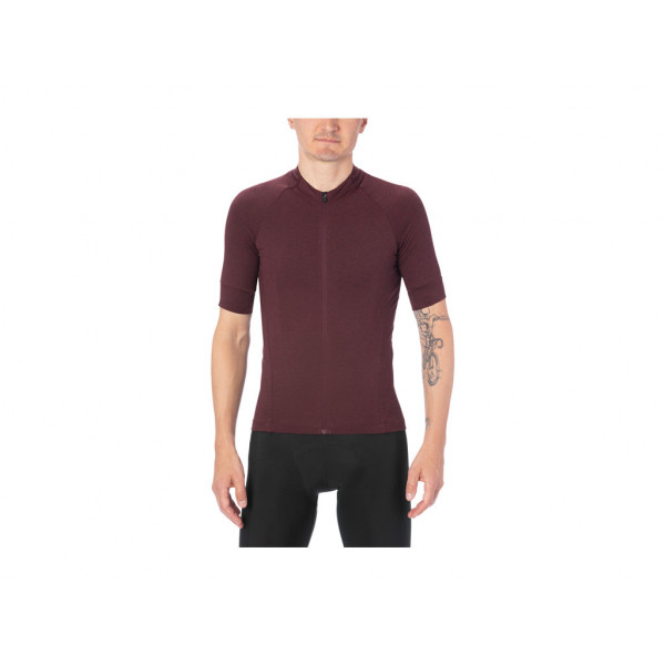 Giro New Road Jersey Ox Blood Heather M