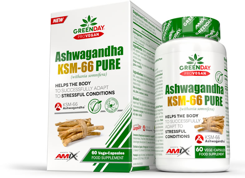 Amix Greenday Ashwagandha Ksm-66 Pure 60 Vcaps-image