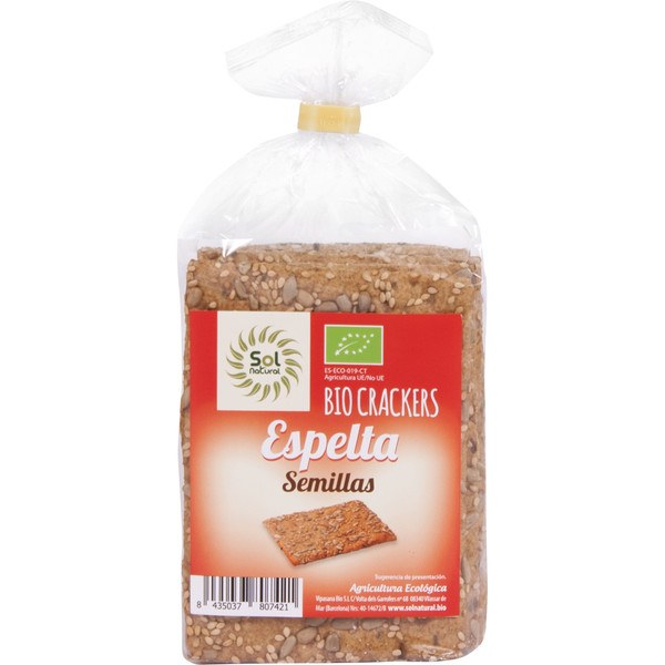 Solnatural Cracker De Espelta Y Semillasßbio 70 G