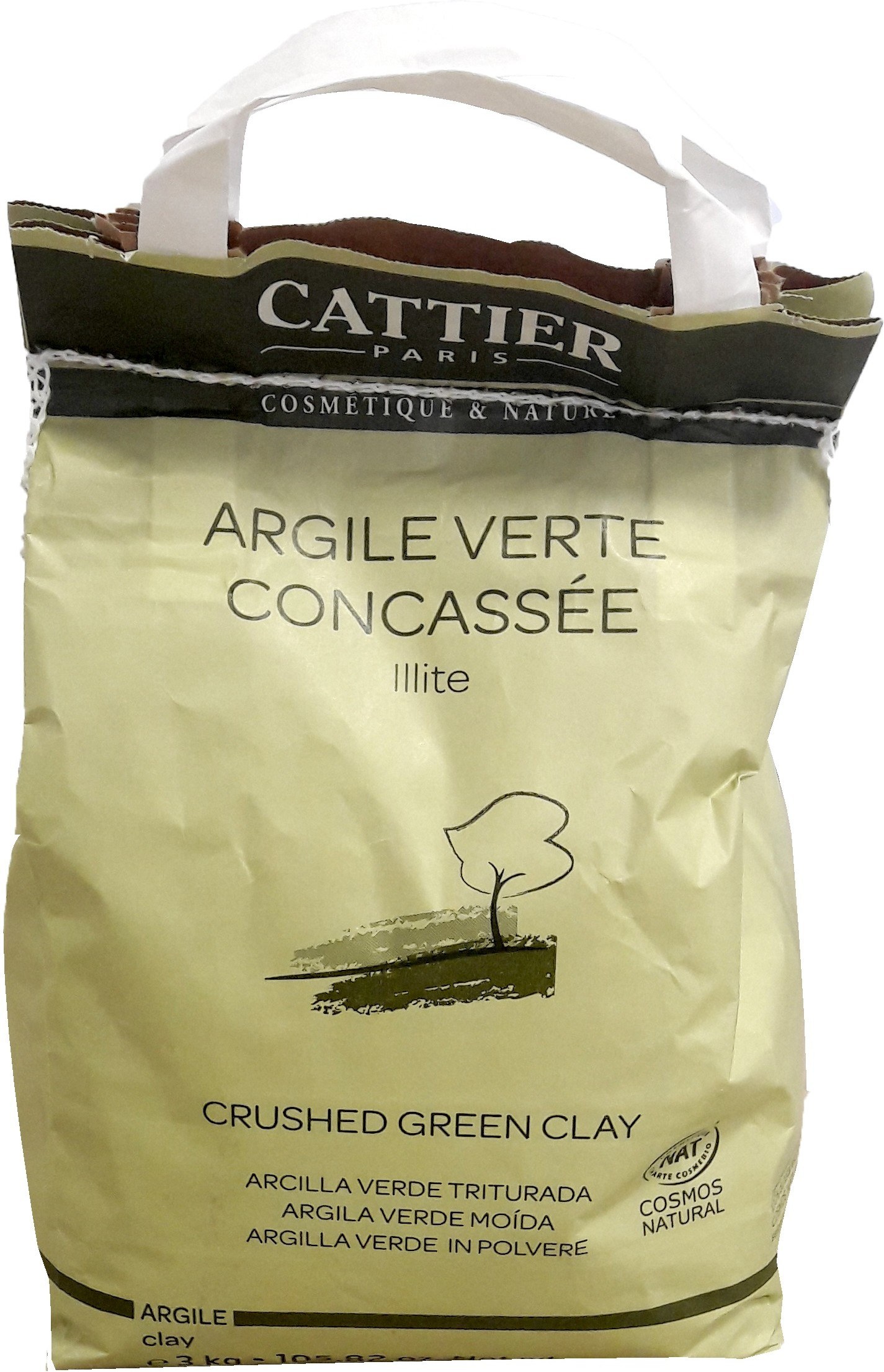 Cattier Arcilla Verde Triturada 3Kg-image