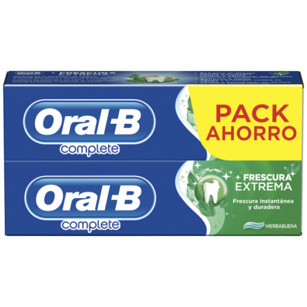 Oral-b Complete Dentifrico Fresco Extremo Lote 2 Piezas Unisex