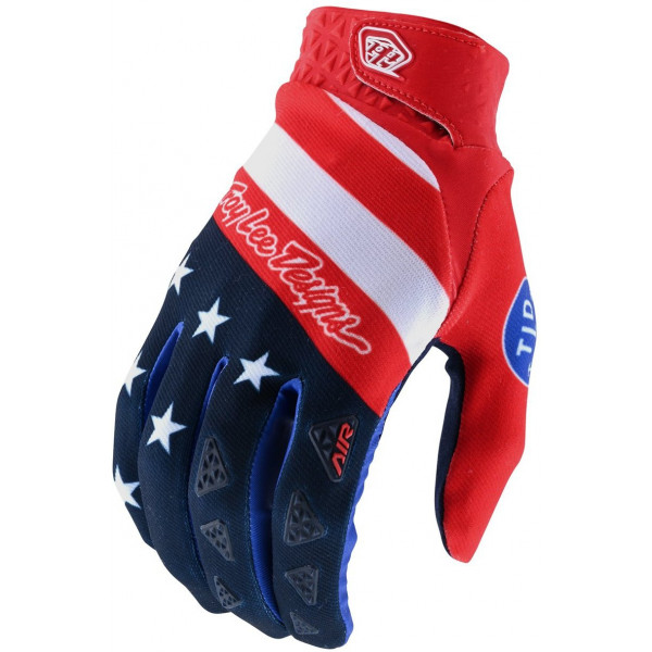Troy Lee Designsun Air Glove 2020 Stars and Stripes Rosso/Blu