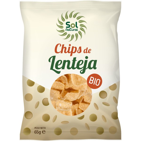 Solnatural Chips Lentilles Bio 65 G