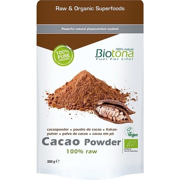 Biotona Poudre de Cacao Cru 200 G