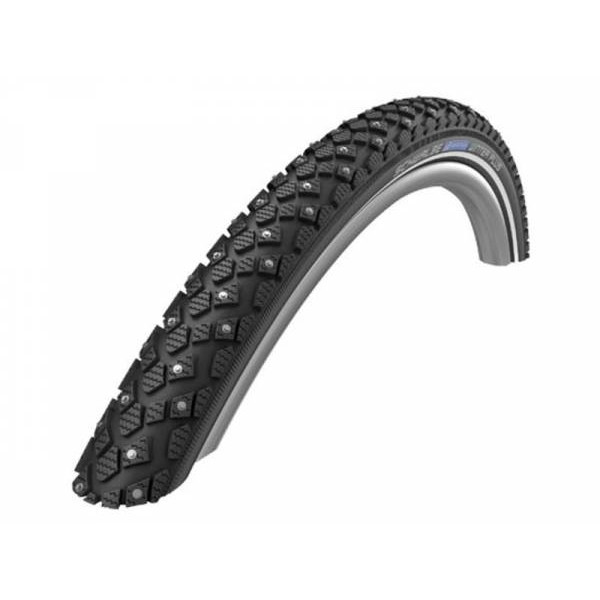 Schwalbe Cubierta Marathon Winter Plus 26x1.75 Hs396 S-guard 300 Clavos Wic Plegable Negro 47-559