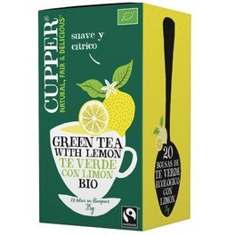 Cupper Thé Vert Pentecôte Citron Bio 20 sachets