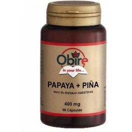 Obire Papaia + Ananas 400 Mg 90 Caps