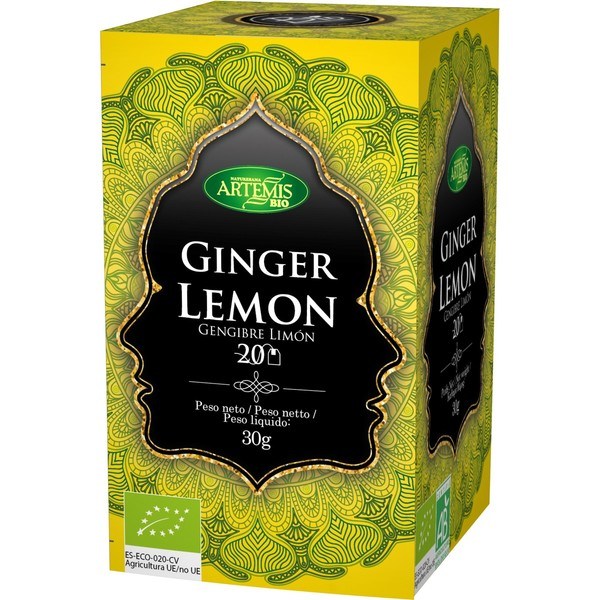 Artemis Bio Ginger Lemon 20 Filtros Eco Sin Teina