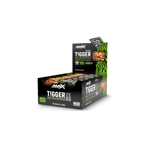 Amix Tigger Zero Protein Bar 20 Bars X 60 Gr