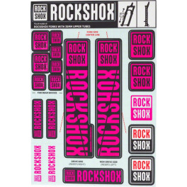 Rockshox Rec Kit Adhesivos Barra 35mm Magenta