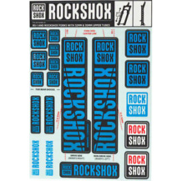 Rockshox Rec Kit Adhesivos Barra 30/32/rs1 Water Blue