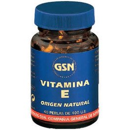 Gsn Vitamine E - Naturelle (40 Perles)