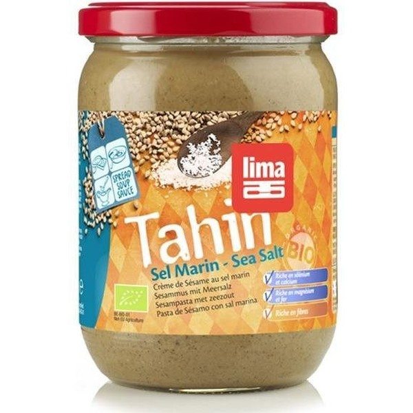 Limetten-Tahini mit Salz 500 g Bio-Tahini-Sauce