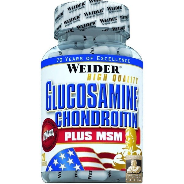 Weider Glucosamina Condroitina + MSM 120 cápsulas
