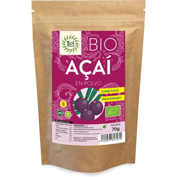 Solnatural Acai Poeder Bio 70 G