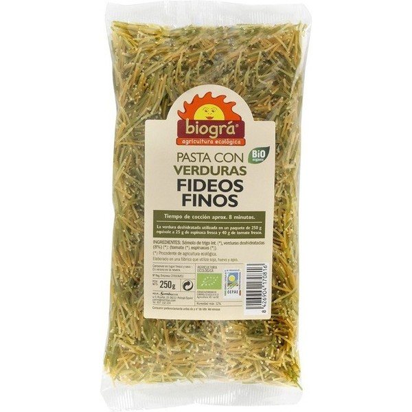 Biográ Fine Noodle Con Verdure Biogra Bio 250 Grammi