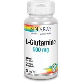 Solaray L Glutamina 500 mg 50 cápsulas