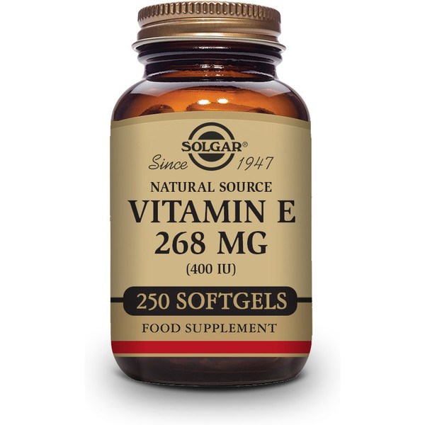 Solgar vitamina E 400ui 268 mg 250 cápsulas