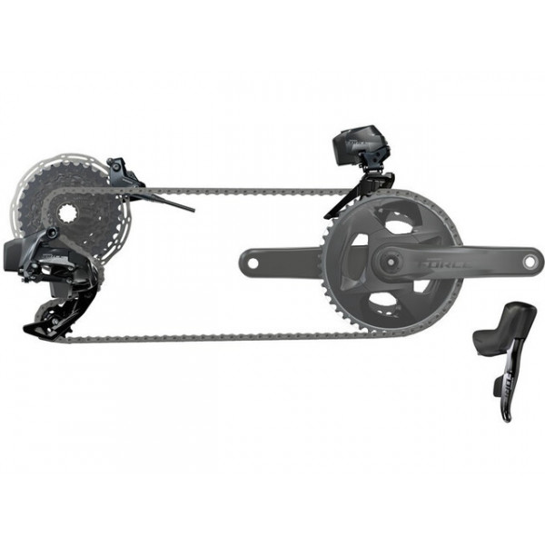 Sram Grupo Electronico Force Etap Axs 2x12v D1 Hidraulico Flat Mount Discos Centerlock ø160 Mm