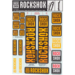Rockshox Rec Kit Adhesivos Barra 30/32/rs1 Ne02 Orange