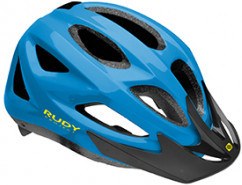 Rudy Project Rocky Blue (shiny) M 52-57 / 205-225" With Visor - Casco Ciclismo