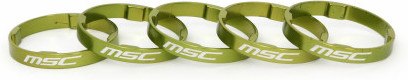 Msc Espaciadores Dirección Ult.tetra Alu 5 Mm (5 Uds) Verde