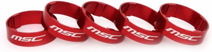 Msc Espaciadores Dirección Ult. Tetra Alu10 Mm (5 Uds) Rojo Anodizado