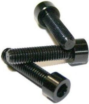 Msc Tornillo Allen M6x40 Mm Alu Ergal. 3 Uds Negro