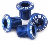 Msc Kit Tornillos Platos M8x8/8.5 Alu 4 Uds Azul Anodizado