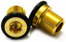 Msc Tornillo Pedalier Tipo Issis M15x14 Alu 2 Uds Oro Anodizado