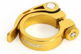 Msc Cierre Rápido Tija Sillín Aluminio 31.8 Mm Oro Anodizado