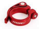 Msc Cierre Rápido Tija Sillín Aluminio 31.8 Mm Rojo Anodizado