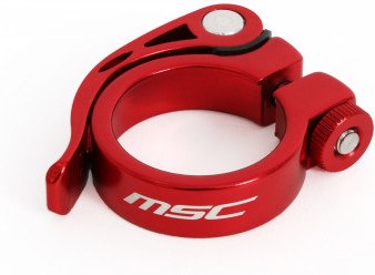 Msc Cierre Rápido Tija Sillín Aluminio 31.8 Mm Rojo Anodizado