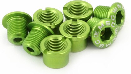 Msc Kit Tornillos Platos M8x8/8.5 Alu 8 Uds Verde Anodizado