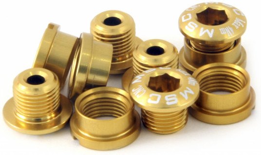 Msc Kit Tornillos Platos M8x5.5/6.5 Alu 10 Uds Oro Anodizado