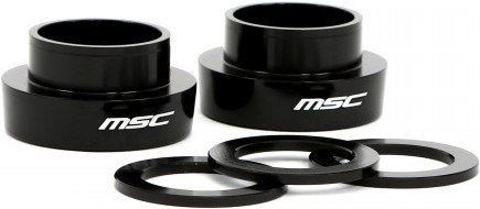 Msc Adaptadores Pedalier Eje 30 Mm A Eje 24 Mm Negro