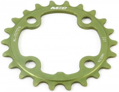 Msc Plato Cnc Alu7075 4brazos 64 Mm 22d Verde Anodizado