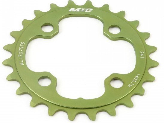 Msc Plato Cnc Alu7075 4brazos 64 Mm 24d Verde Anodizado