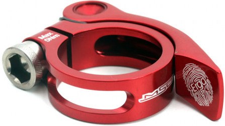 Msc Cierre Rápido Tija Sillín Ergo Alu+ti31.8 Mm Rojo Anodizado