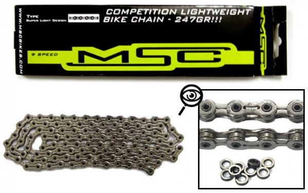 Msc Cadena Ultralight 9v. 112 Eslabones Acero