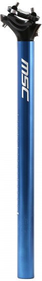 Msc Tija Sillín 27.2 Mm 400 Mm Alu6061t6. Retrasada Azul Anodizado