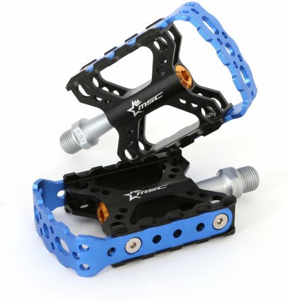 Msc Pedalesforma Alu 6063t5 Eje Crmo Azul