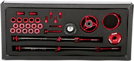 Msc Kit Tornillería Alu7075t6 Rojo Anodizado