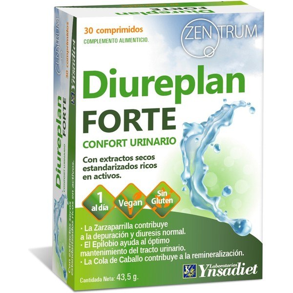 Ynsadiet Zentrum Diureplan Forte 30 Kompr.