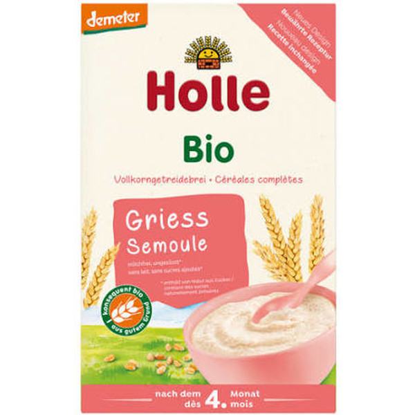 Holle Bouillie de Semoule de Blé +4 Mois 250g